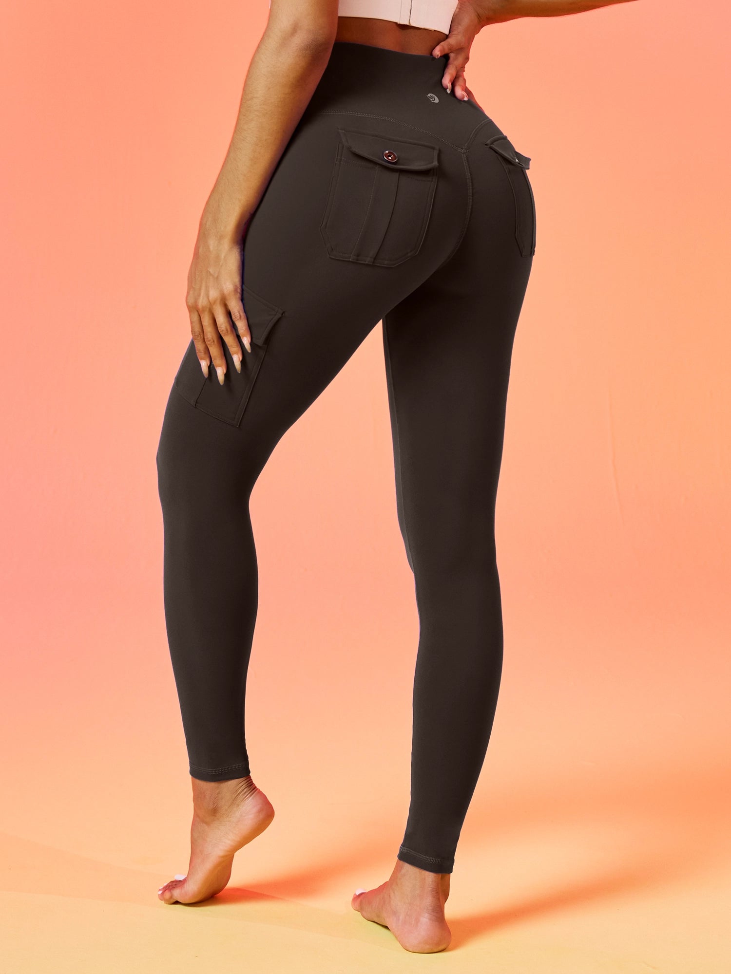 IUGA Flextight High Waisted Lift Cargo Leggings With Pockets - IUGA