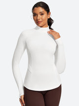 IUGA Turtleneck Long Sleeve Fleece Lined Thermal Shirts With Pockets | Affordable Yoga Leggings & Activewear by IUGA