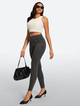 IUGA FlexDenim® High Waisted Stretchy Butt Lifting Jeggings With Pockets | Affordable Yoga Leggings & Activewear by IUGA