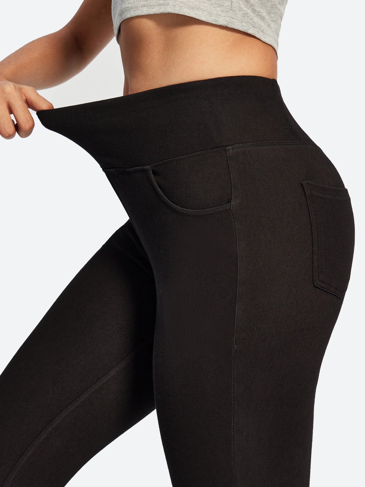 IUGA FlexDenim® High Waisted Stretchy Butt Lifting Jeggings With Pockets | Affordable Yoga Leggings & Activewear by IUGA