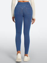 IUGA FlexDenim® High Waisted Stretchy Butt Lifting Jeggings With Pockets | Affordable Yoga Leggings & Activewear by IUGA