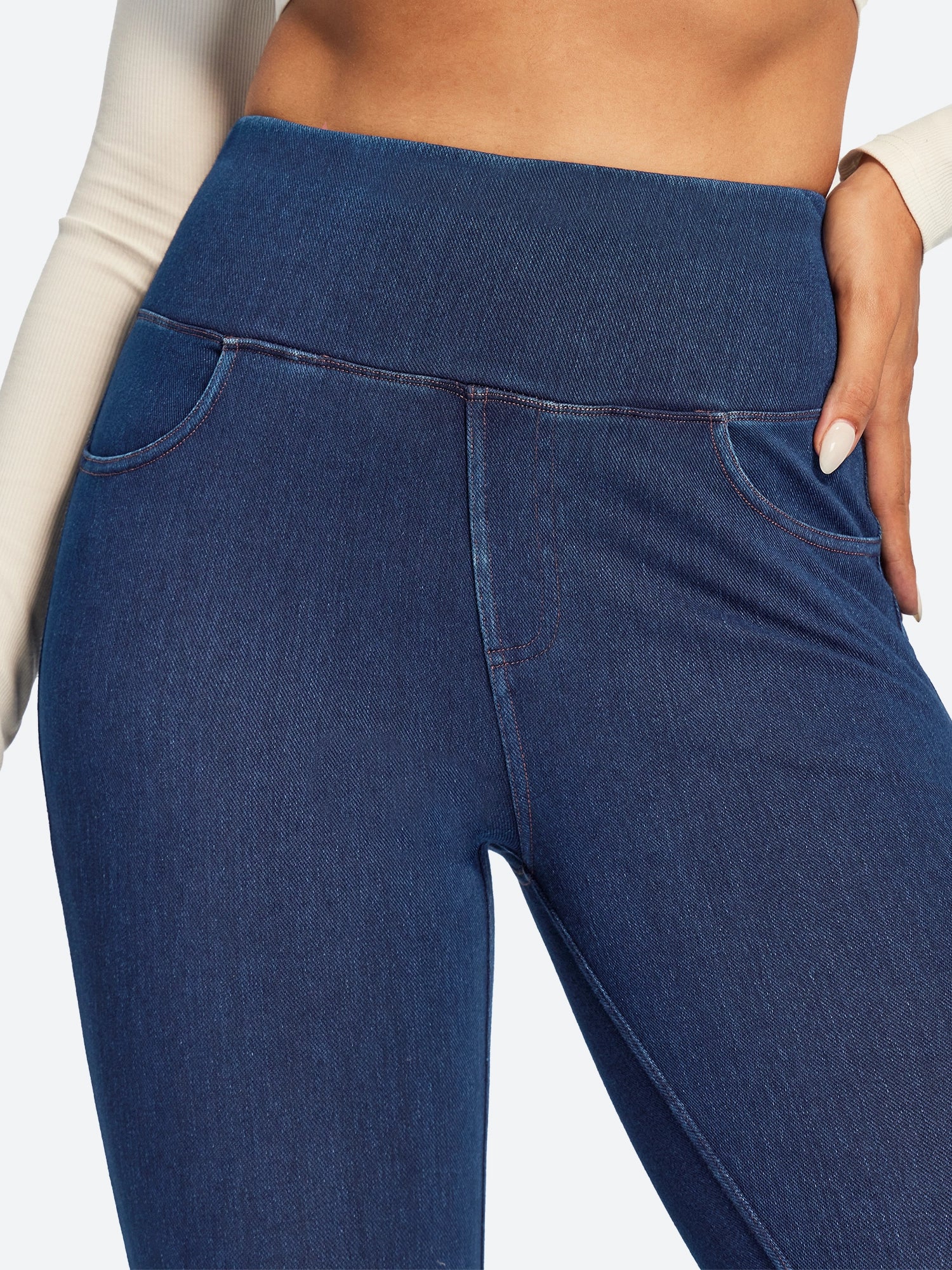 IUGA FlexDenim® High Waisted Stretchy Butt Lifting Jeggings With Pockets | Affordable Yoga Leggings & Activewear by IUGA