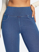 IUGA FlexDenim® High Waisted Stretchy Butt Lifting Jeggings With Pockets | Affordable Yoga Leggings & Activewear by IUGA