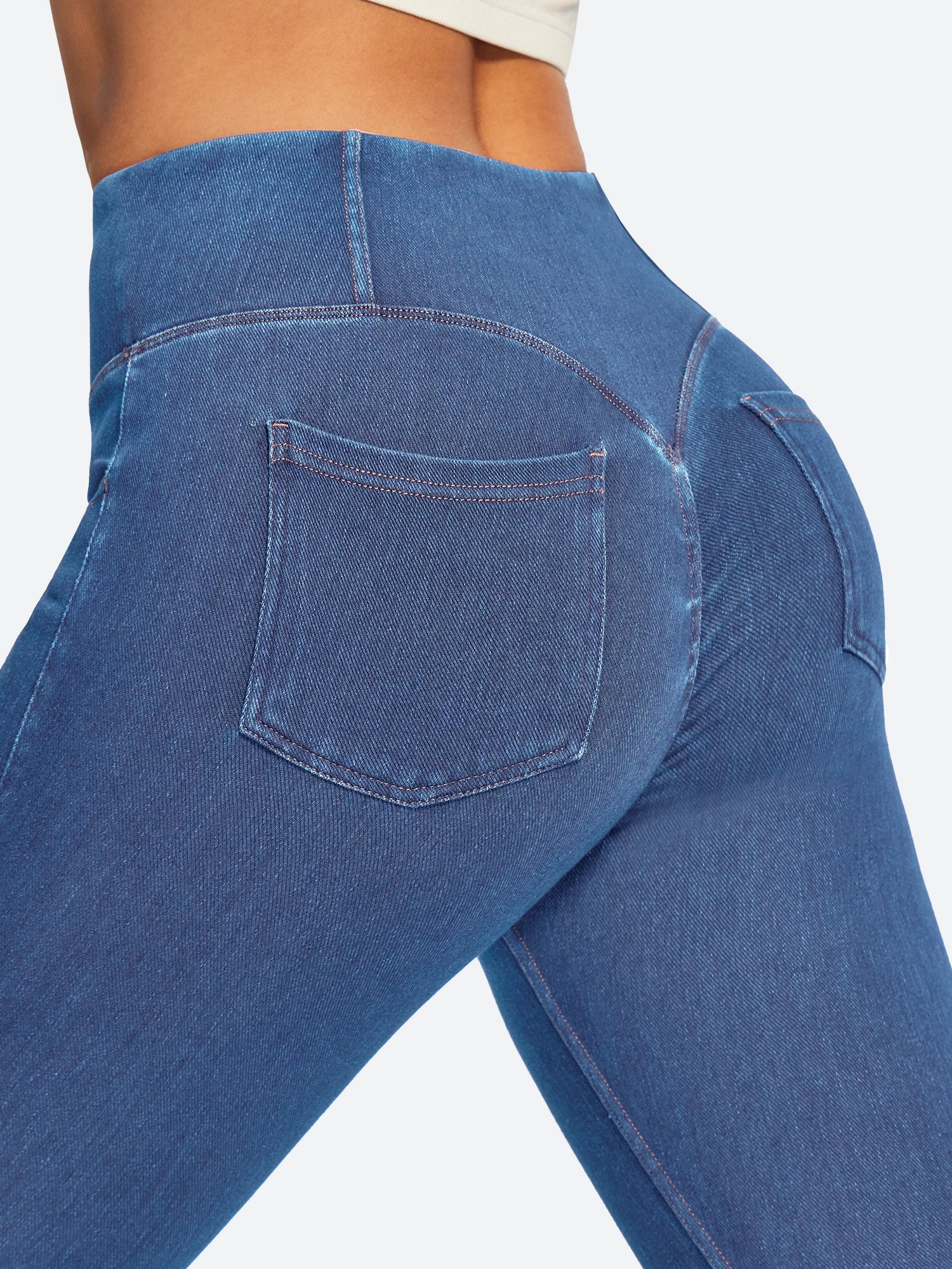 IUGA FlexDenim® High Waisted Stretchy Butt Lifting Jeggings With Pockets | Affordable Yoga Leggings & Activewear by IUGA