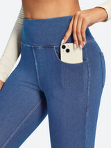 IUGA FlexDenim® High Waisted Stretchy Butt Lifting Jeggings With Pockets | Affordable Yoga Leggings & Activewear by IUGA