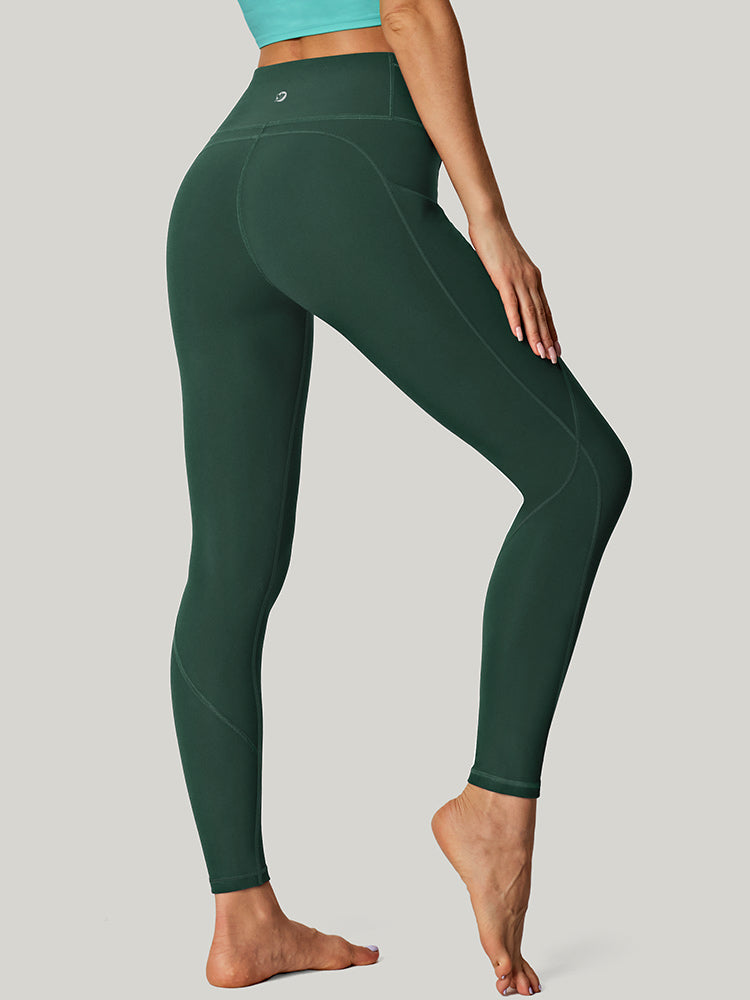 IUGA Butt Lifting Leggings with 4 Pockets - Dark Green / XS