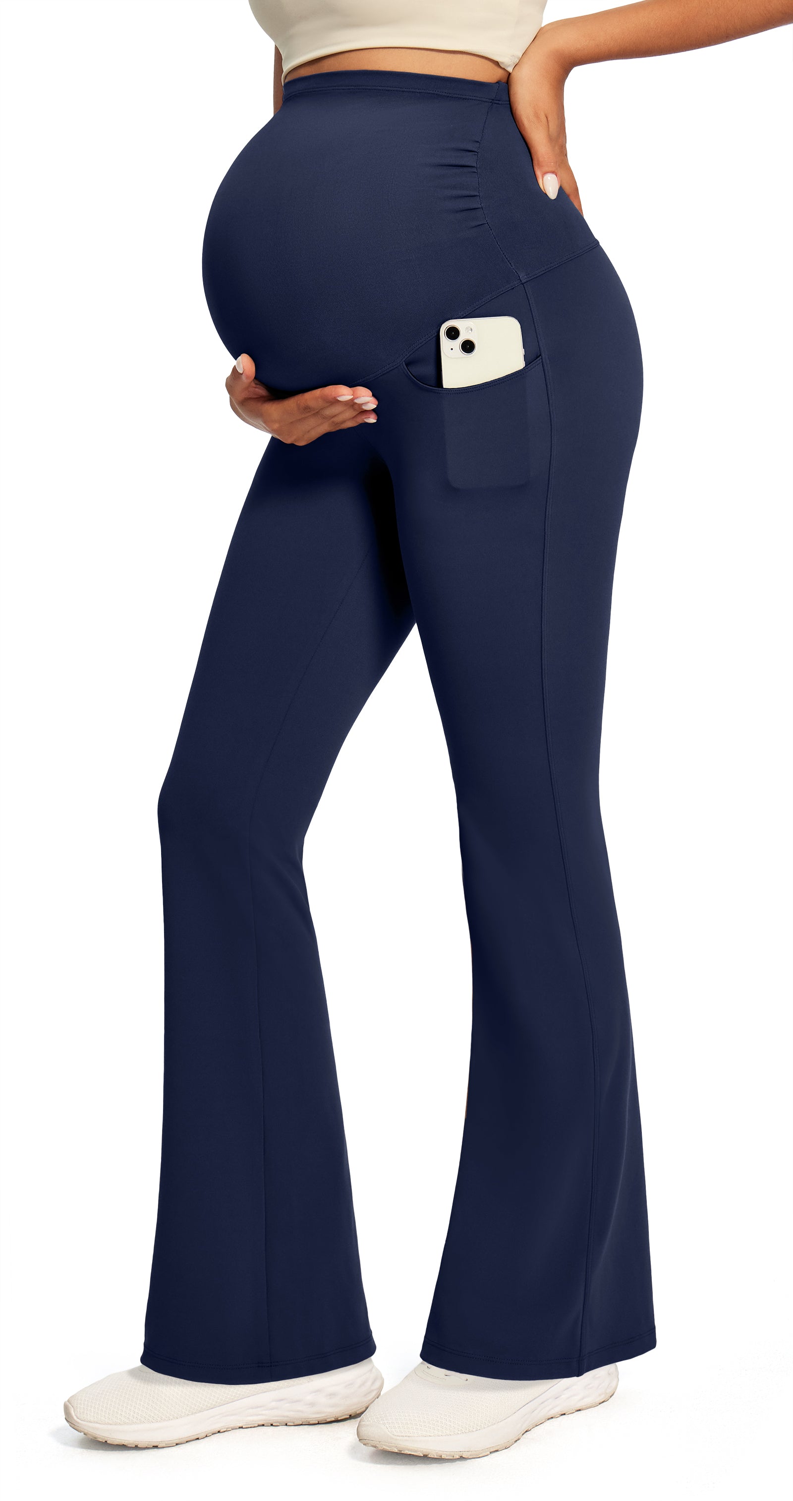 IUGA Maternity Leggings With Pockets Over The Belly - IUGA