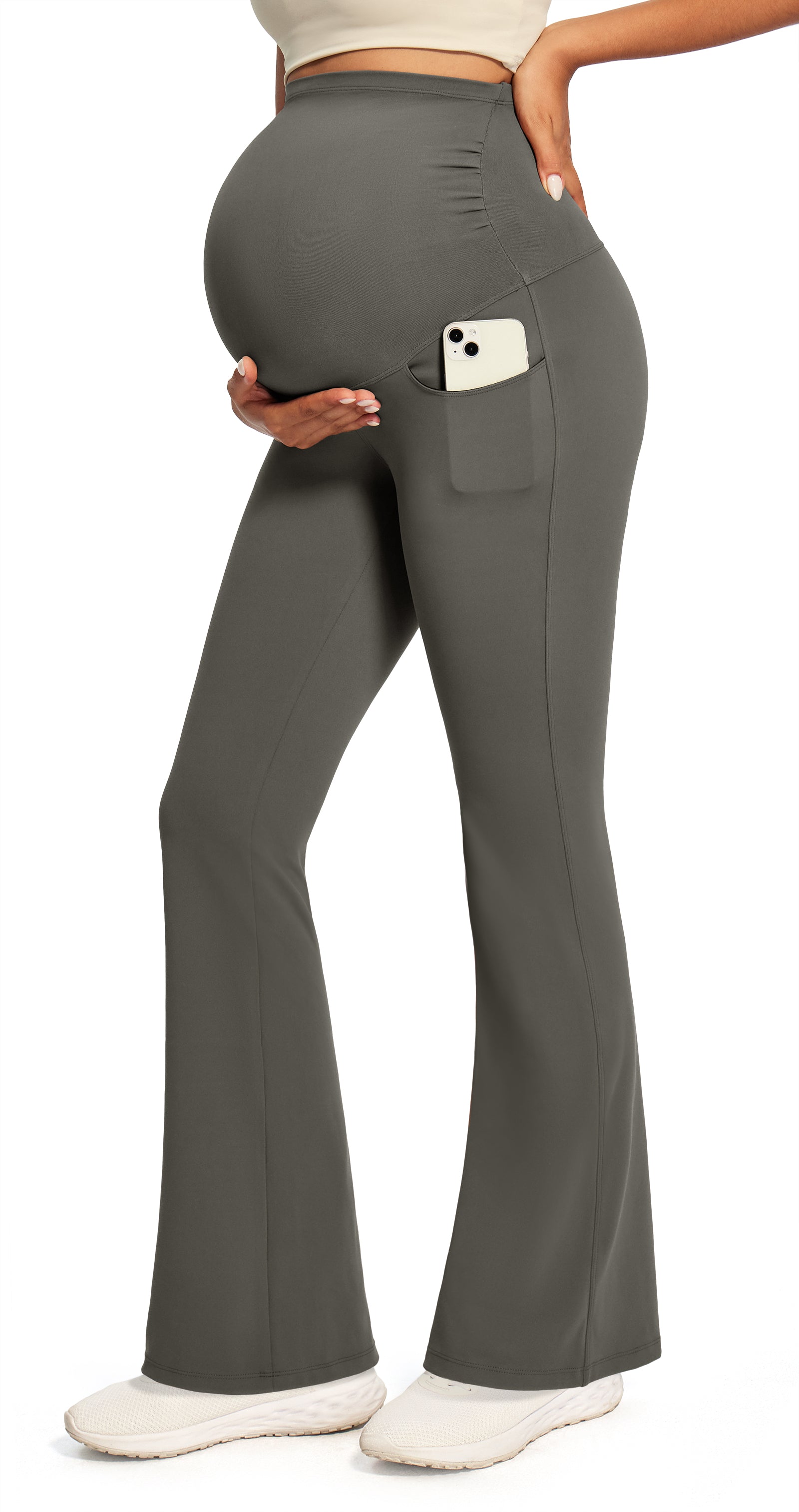 IUGA Maternity Leggings With Pockets Over The Belly - IUGA