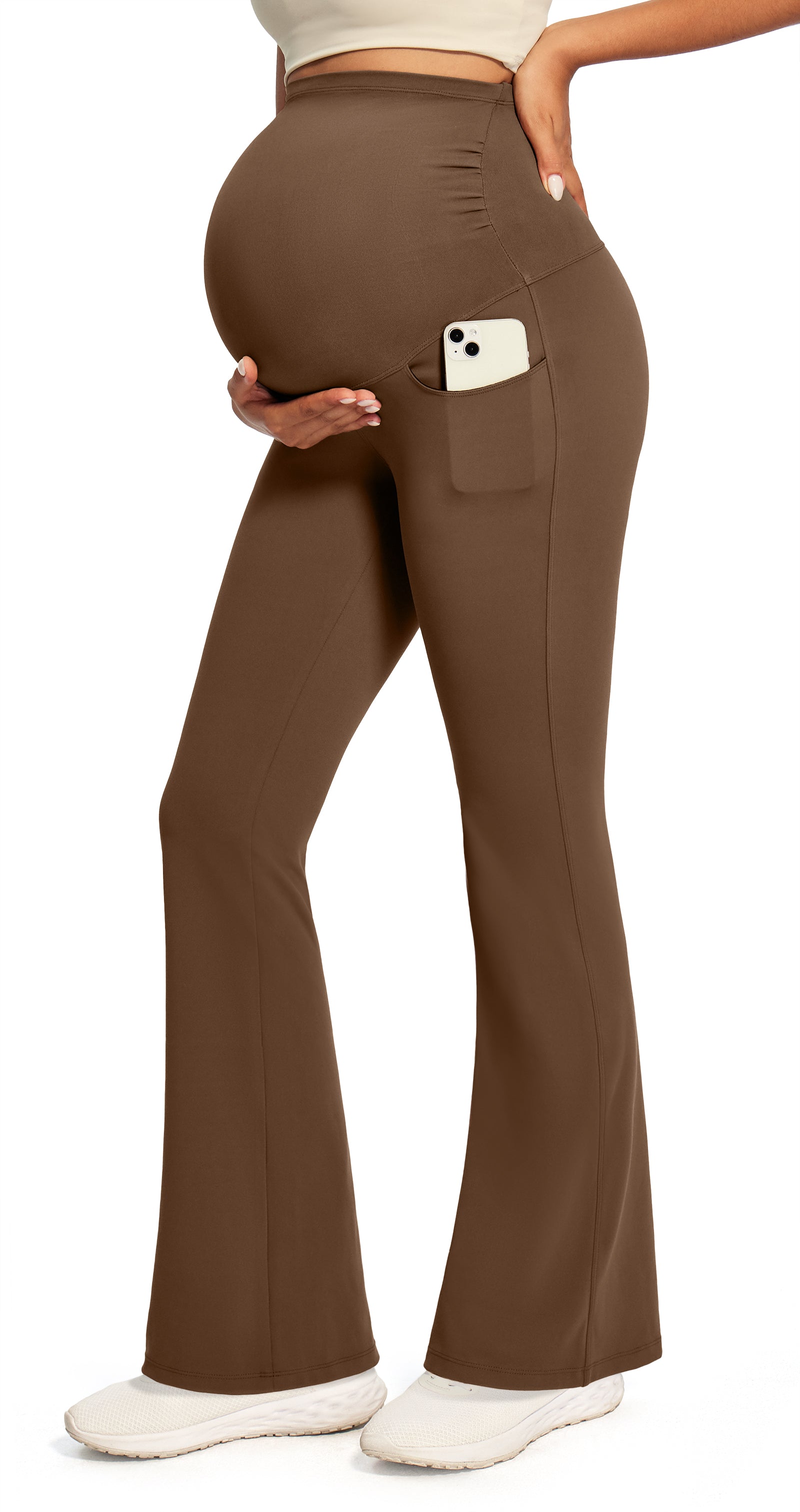 IUGA Maternity Leggings With Pockets Over The Belly - IUGA