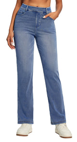 IUGA FlexDenim® High Waisted  Bootcut  Straight Leg Jeans