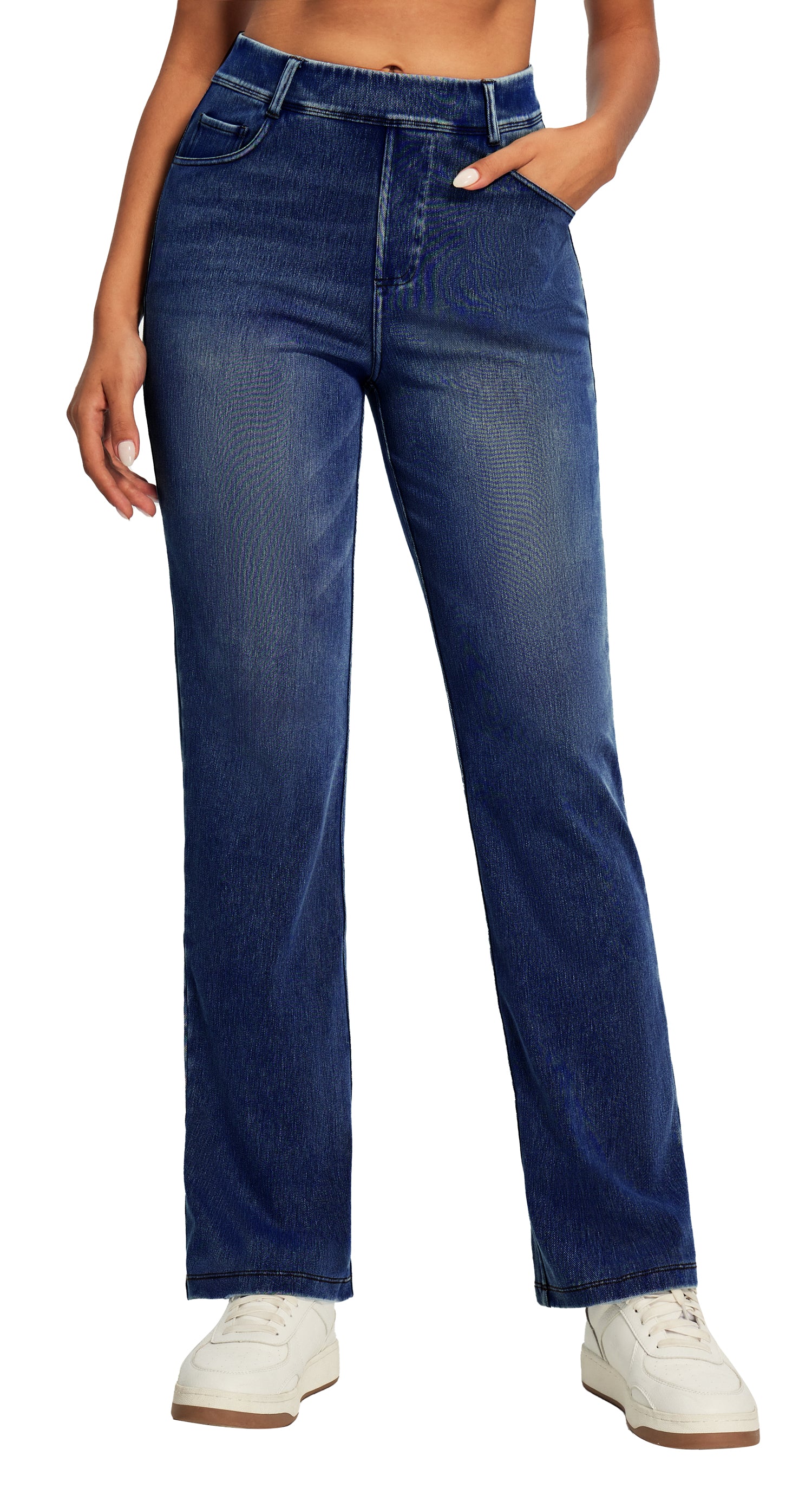 IUGA FlexDenim® High Waisted  Bootcut  Straight Leg Jeans