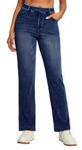 IUGA FlexDenim® High Waisted  Bootcut  Straight Leg Jeans
