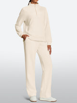 IUGA 2 Piece Outfits Wide Leg Pants Lounge Set