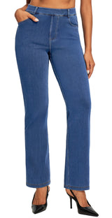 IUGA FlexDenim® High Waisted  Bootcut  Straight Leg Jeans