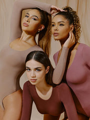 IUGA BUTTERLAB™ Long Sleeve Crew Neck Bodysuits for Women