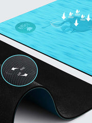 IUGA Eco Friendly Non Slip PU Yoga Mat For Hot Yoga meteor blue