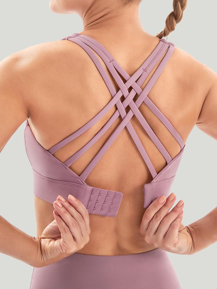 IUGA Supcream High Impact Padded Sports Bra pink