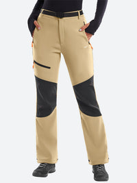 IUGA Waterproof Insulated Softshell Winter Fleece Lined Snow Pants - IUGA