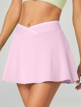 IUGA Cross Waist Tennis Skirts With Shorts