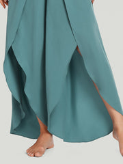 IUGA High Split Quick Dry Flowy Pants for Women green