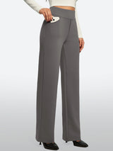 IUGA Fleece Lined Wide Leg Yoga Pants With Pockets | Affordable Yoga Leggings & Activewear by IUGA
