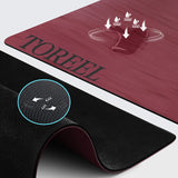 TOREEL Pro Yoga Mat Non Slip Hot Yoga Mat Anti-tear Exercise Mat Eco Friendly Yoga Mats with SGS Certified Material Free Carrying Strap Included
