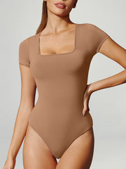 IUGA ButterLAB™ Short Sleeve Square Neck Bodysuit