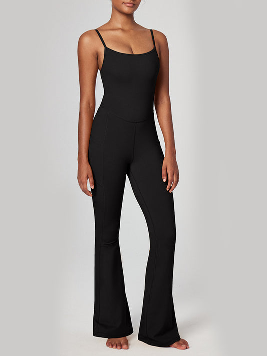 IUGA Flare Jumpsuits for Women with Built-in Bra