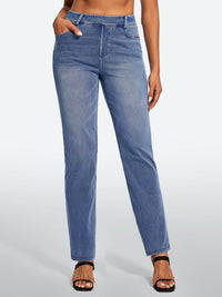 IUGA FlexDenim® High Waisted  Bootcut  Straight Leg Jeans | Affordable Yoga Leggings & Activewear by IUGA