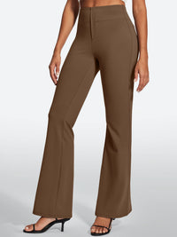 IUGA Stretchy High Waisted Pull On Bootcut Work Pants With Pockets - IUGA