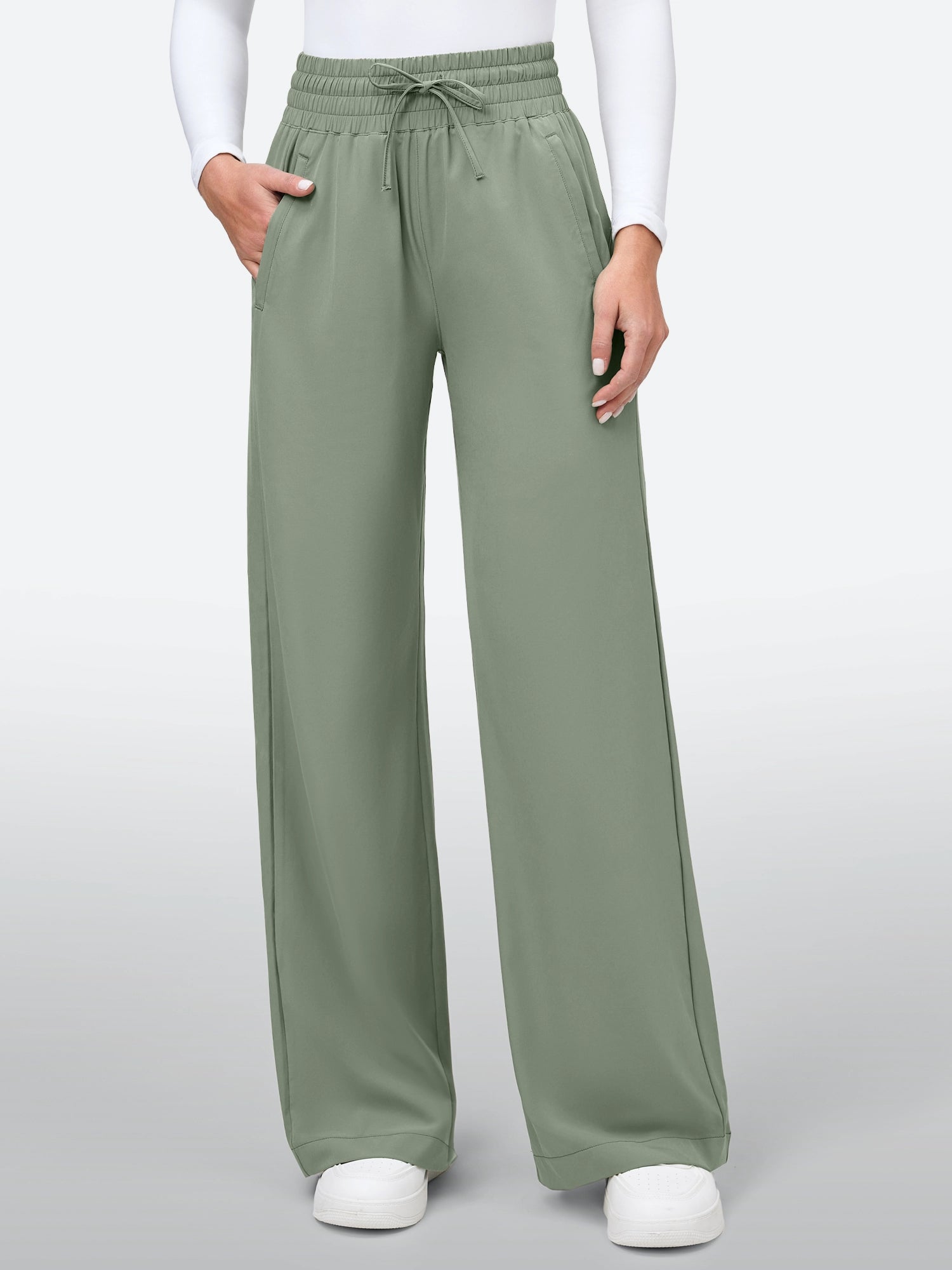 IUGA UPF 50+ Quick-Dry Wide Leg Flowy Pants 28‘’/30‘’ - IUGA