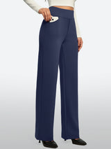 IUGA Fleece Lined Wide Leg Yoga Pants With Pockets | Affordable Yoga Leggings & Activewear by IUGA