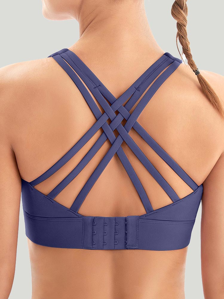 IUGA Supcream High Impact Padded Sports Bra blue