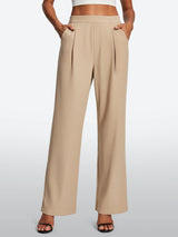 IUGA High-Waisted Waffle Work Pants