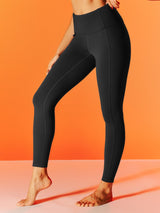 IUGA HeatLab® Fleece Lined Water Resistant Leggings with Pockets - IUGA