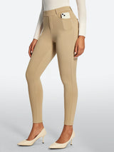 IUGA HeatLab® Fleece Lined Pull On High Waisted Dress Pants With Pockets