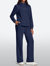 IUGA 2 Piece Outfits Wide Leg Pants Lounge Set