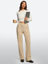 IUGA Fleece Lined Wide Leg Yoga Pants With Pockets | Affordable Yoga Leggings & Activewear by IUGA