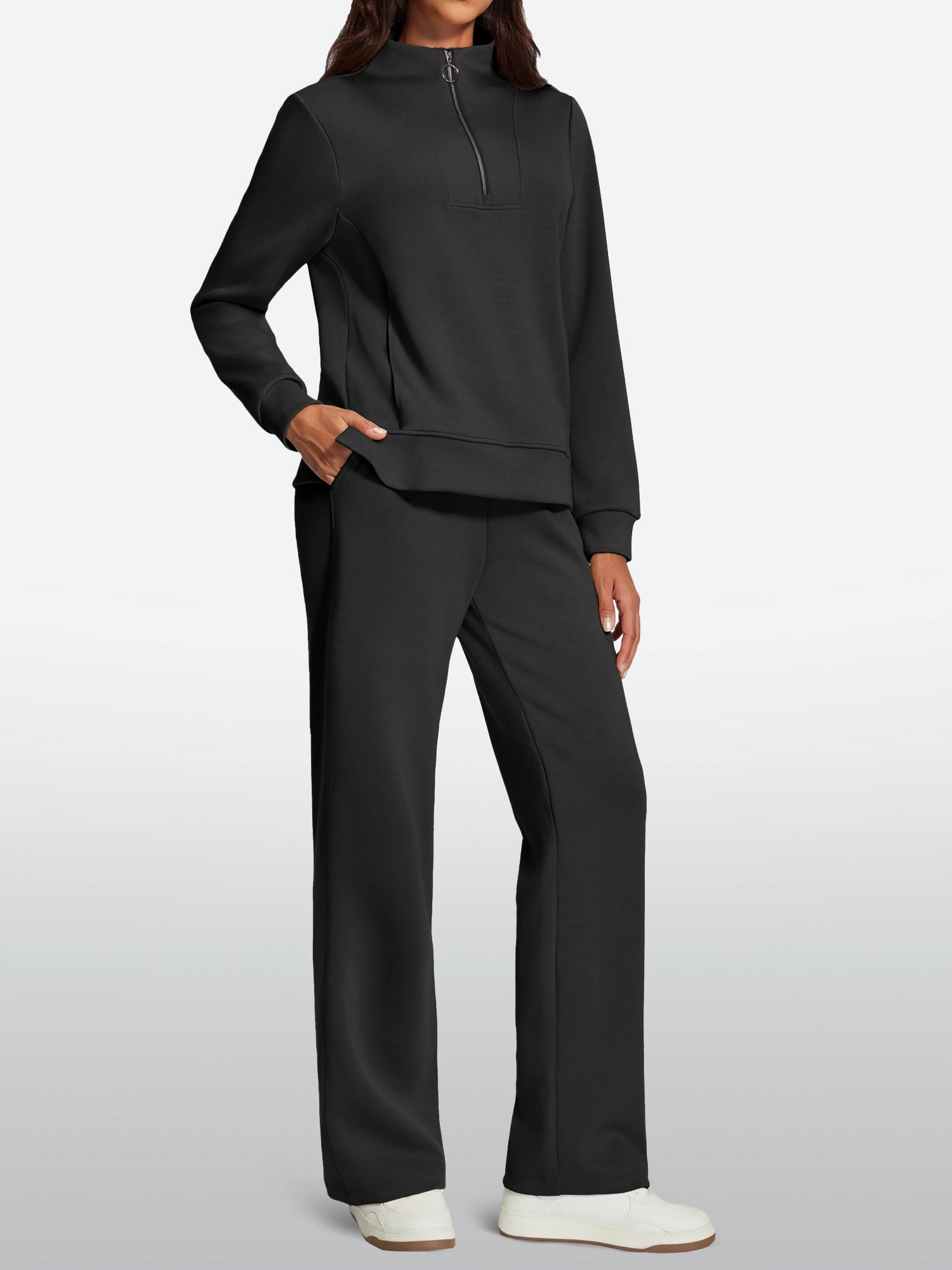 IUGA 2 Piece Outfits Wide Leg Pants Lounge Set