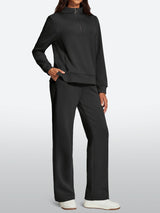 IUGA 2 Piece Outfits Wide Leg Pants Lounge Set