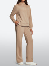 IUGA 2 Piece Outfits Wide Leg Pants Lounge Set