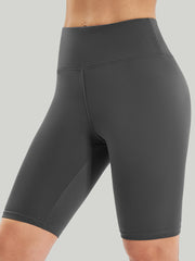 IUGA High Waist Biker Shorts with Inner Pocket gray