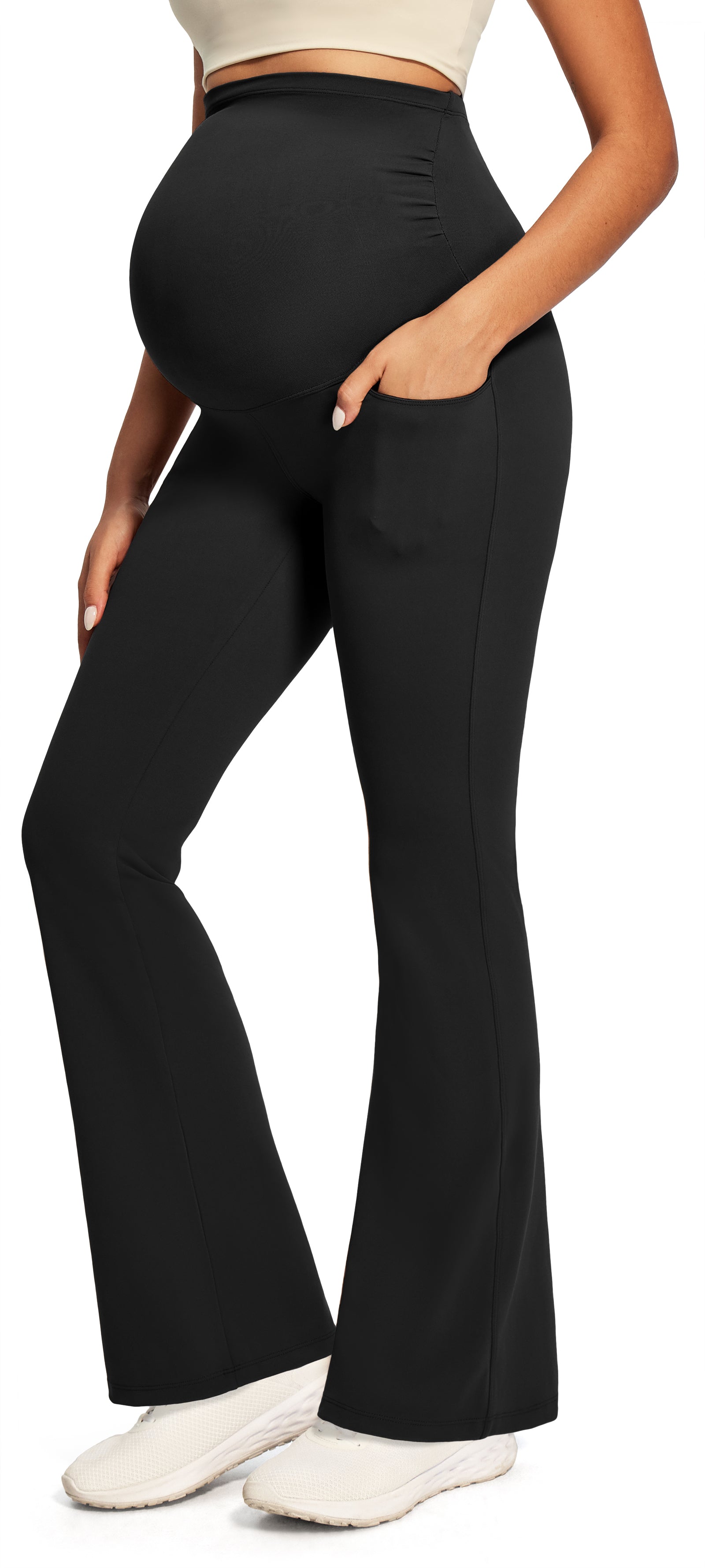 IUGA Maternity Leggings With Pockets Over The Belly - IUGA