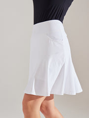 IUGA 20" Knee Length Skirts with Pockets white