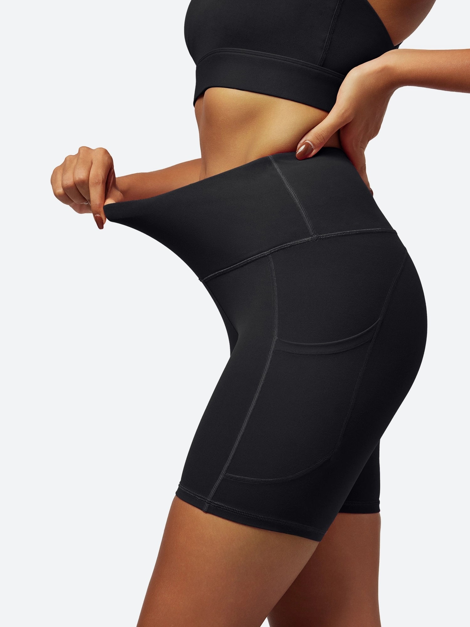 IUGA FlexTight Tummy Control Shorts With Pockets 6''