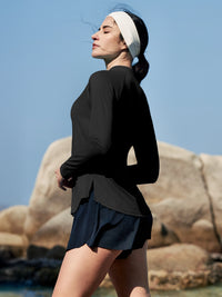 IUGA UPF 50+ Quarter Zip Long Sleeve Rash Guard - IUGA