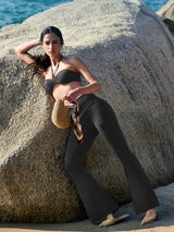 IUGA Sandwich No Front Seam Flare Yoga Pants - IUGA