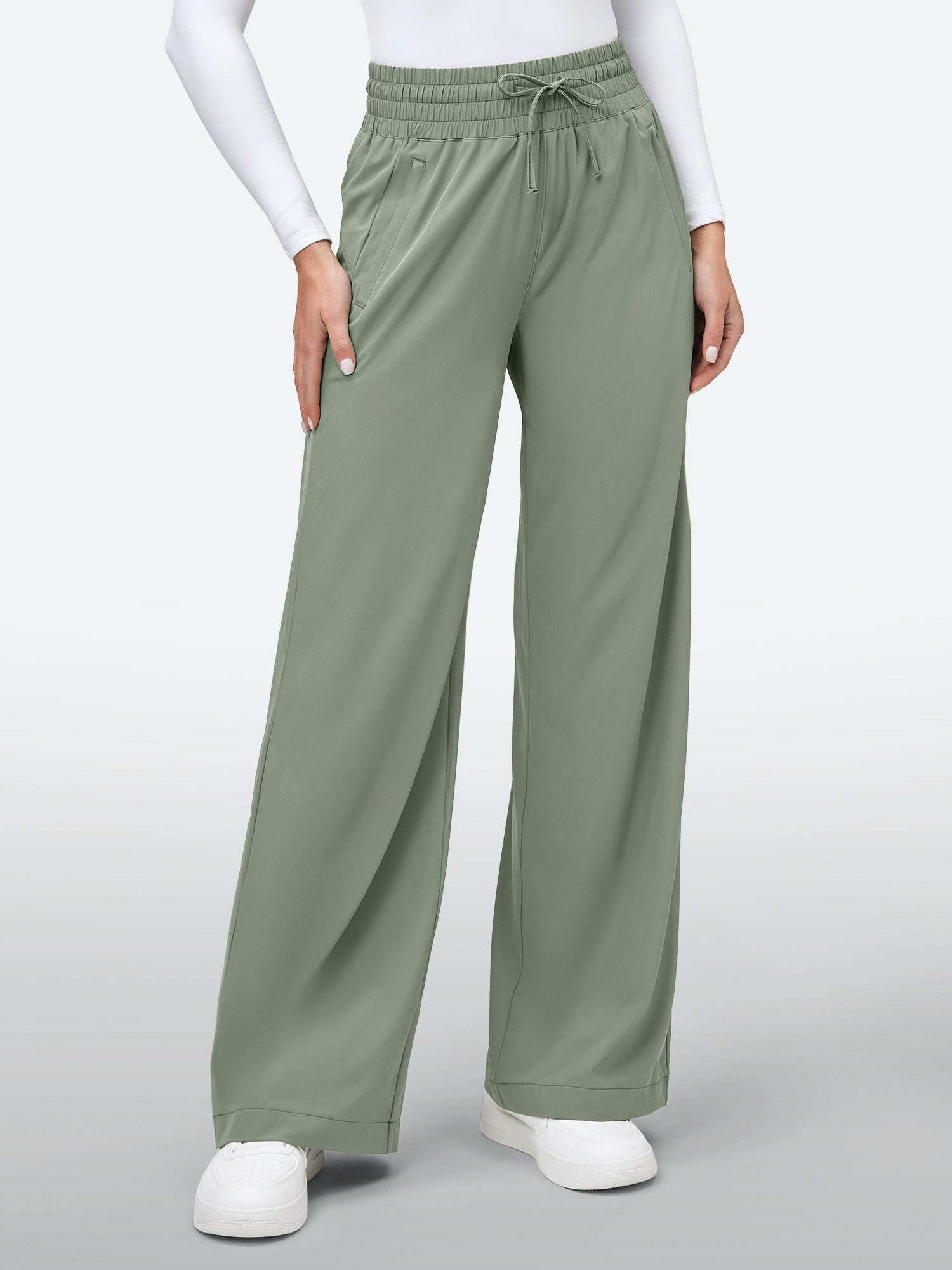 IUGA UPF 50+ Quick-Dry Wide Leg Flowy Pants 28‘’/30‘’ - IUGA