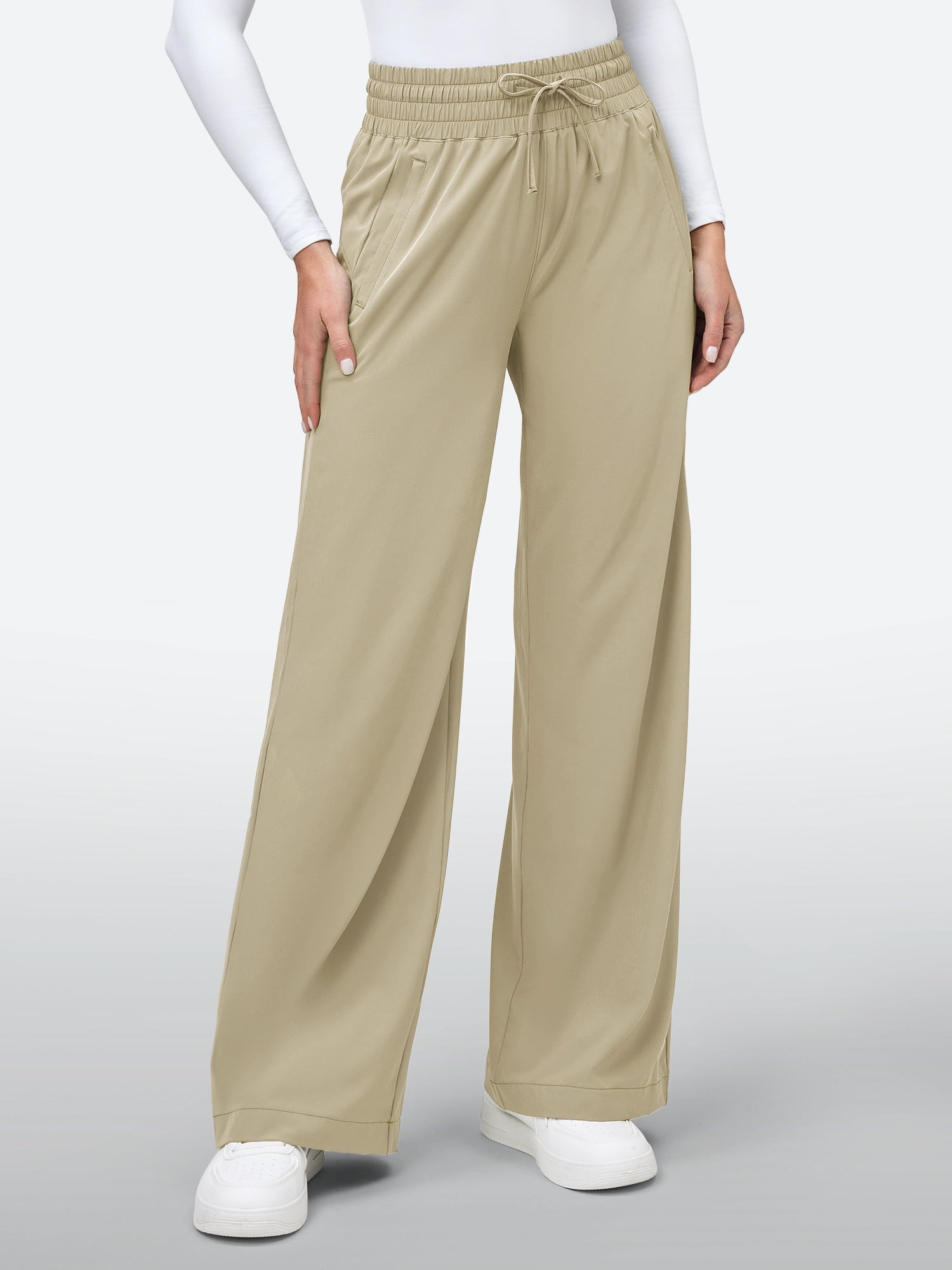 IUGA UPF 50+ Quick-Dry Wide Leg Flowy Pants 28‘’/30‘’ - IUGA
