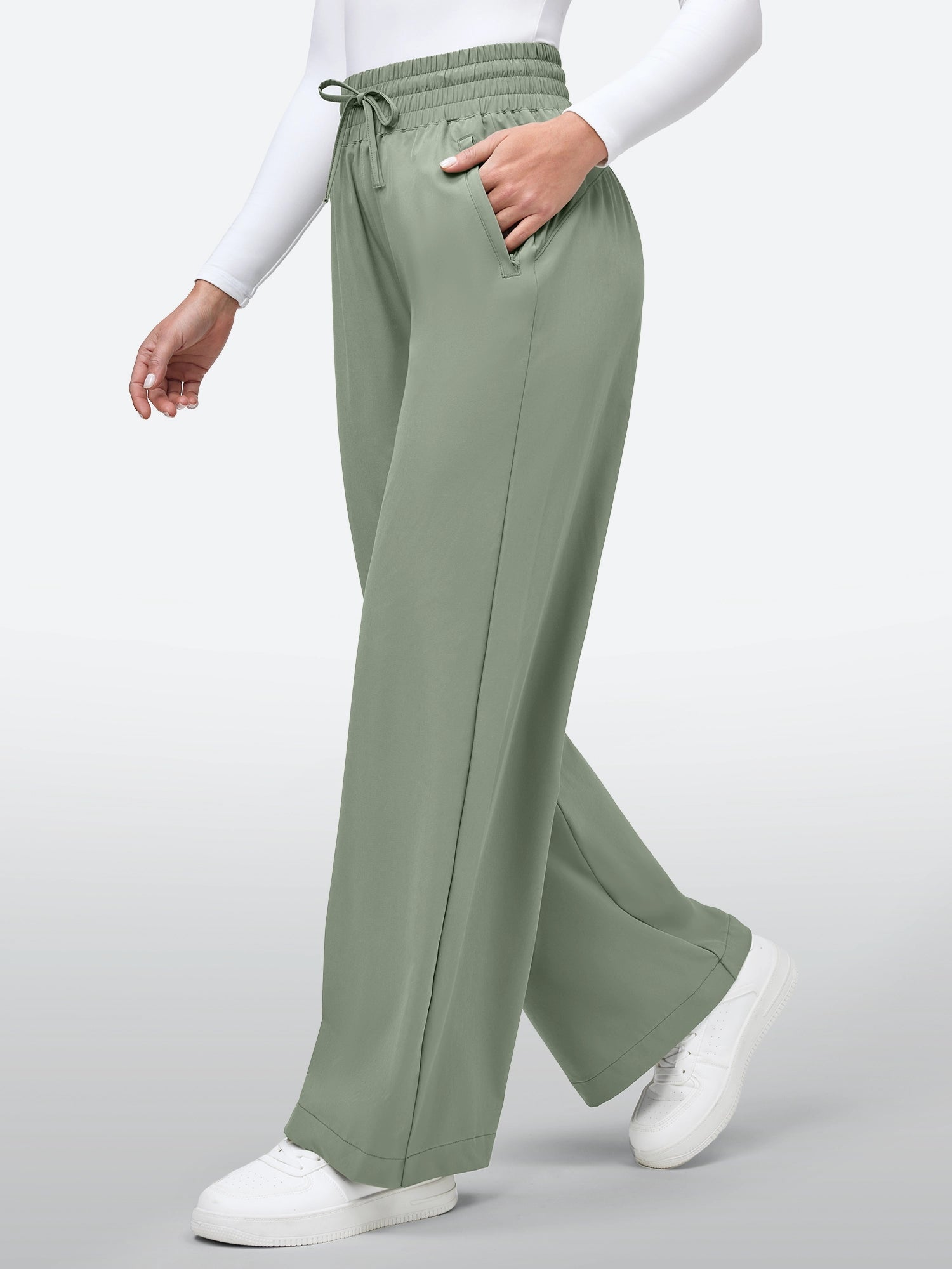 IUGA UPF 50+ Quick-Dry Wide Leg Flowy Pants 28‘’/30‘’ - IUGA